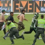 pitch invaders in colombia football game